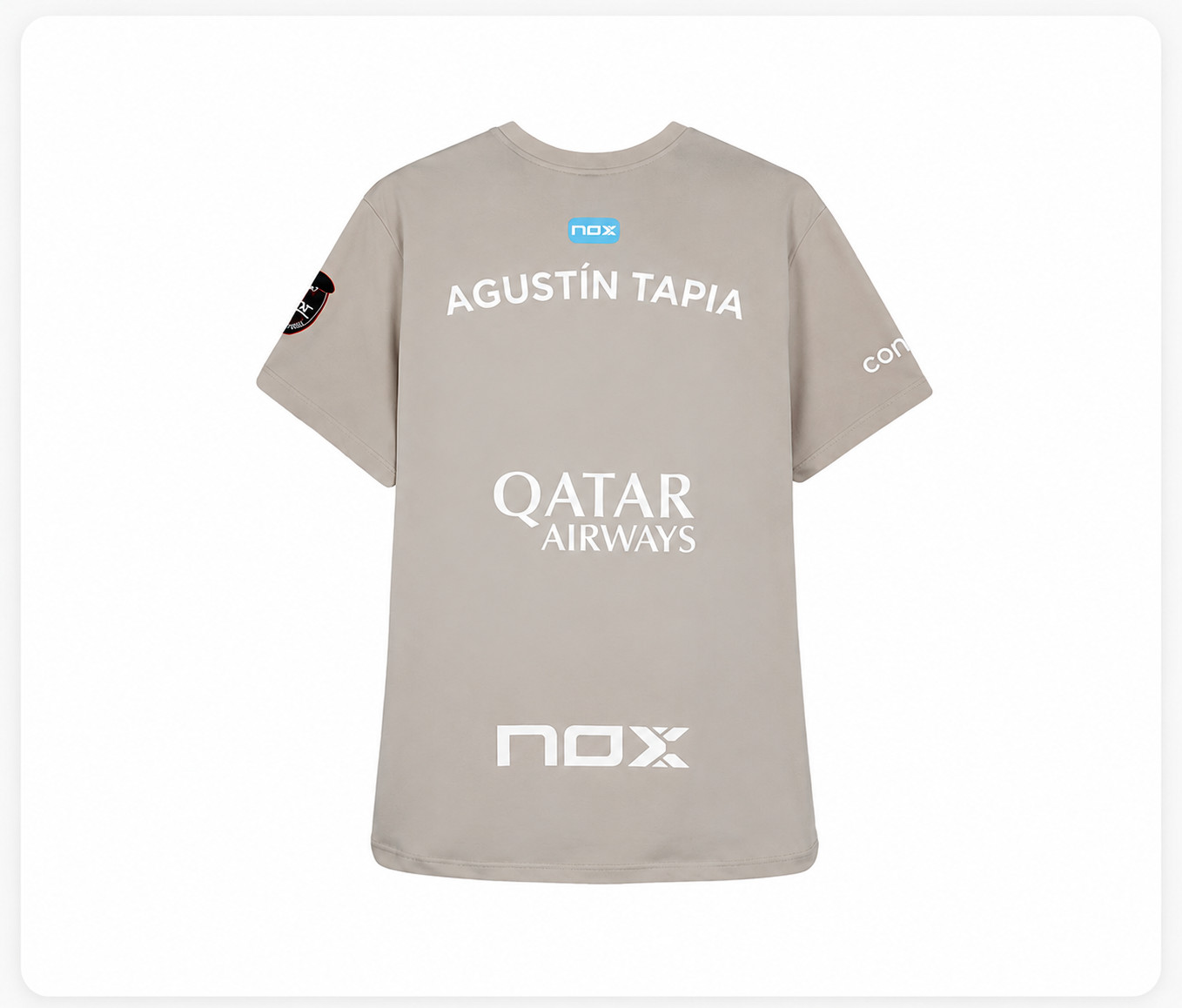 T-shirt Nox Sponsors AT10 Light Gray 2026 A. Tapia 